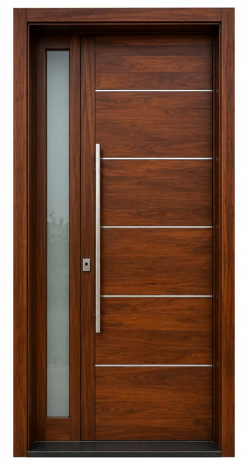 Premium Solid Teak Exterior Door
